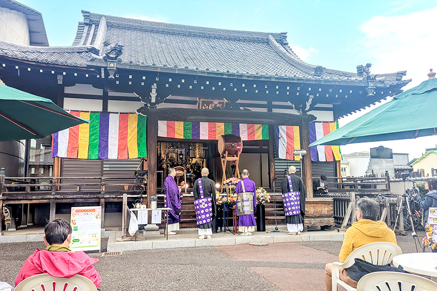 多聞院花まつり_太鼓演奏法要