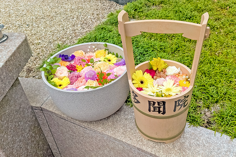 多聞院花まつり_花手水